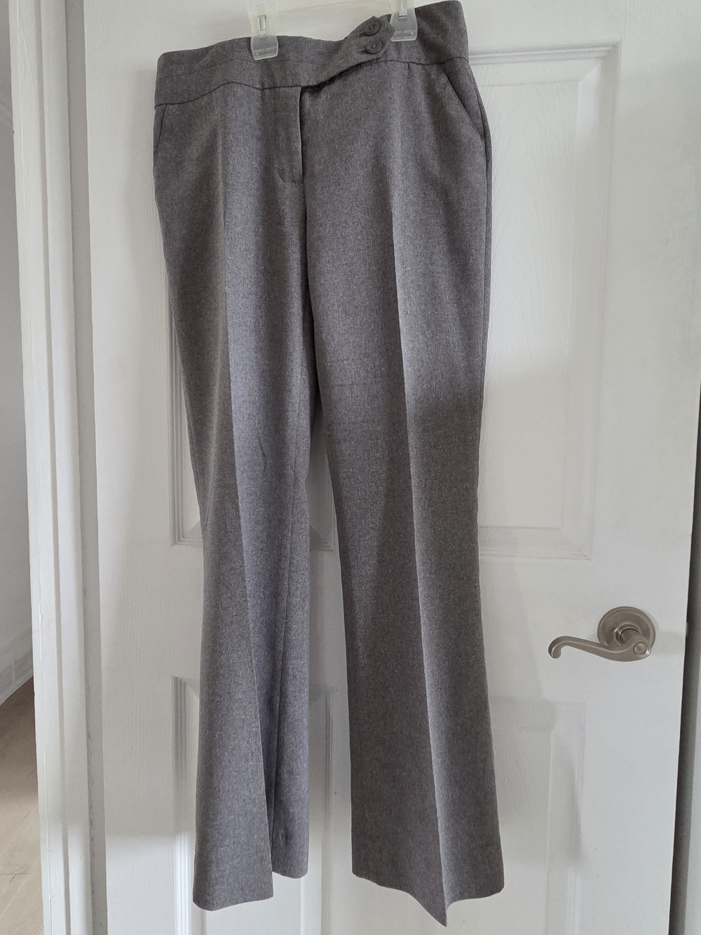 Suzy Shier Gray Women's Tailored Dress Trousers